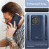TUDIA DualShield Grip Case for OnePlus 12R 5G (2024) - Military Grade, Slim, Shockproof, Heavy Duty - Indigo Blue