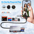 Veeloon 4-in-1 3.0 17/16, Multi OTG SD Card Reader, USB C USB Dual Connector Adapter Simultaneously Read SD MS CF TF