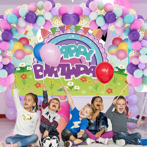 Generic 6 4ft Cute Dollhouse Backdrop Party Decoration Supplies, * Dollhouse Photo Decor Banner for Girls Baby Shower