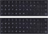 CaseBuy English Keyboard Stickers, 2 Pack Replacement Keyboard Letters Sticker with White Font