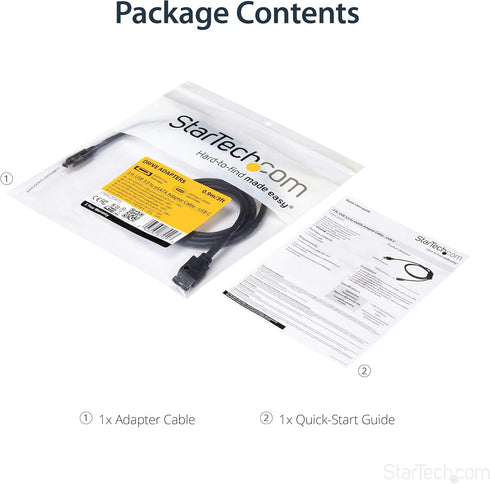 StarTech.com USB C to eSATA Cable, 3 ft, 5Gbp for HDD/SSD/ODD, USB 3.0 to eSATA Converter