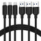 SABRENT 3-Pack USB-C to USB A 3.0 Cables, 3ft, 22AWG, Premium Sync & Charge, Black (CB-C3X3)