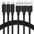 SABRENT 3-Pack USB-C to USB A 3.0 Cables, 3ft, 22AWG, Premium Sync & Charge, Black (CB-C3X3)