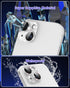 for iPhone 15 Plus/iPhone 15 Camera Lens Protector Glitter Plus Aluminium Alloy Ring 9H Tempered Glass Cover