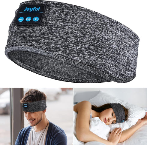5.3 Sleep Headphones Bluetooth Headband, Sports Wireless Earphones Sweat Resistant Earbuds with Ultra-Thin HD Stereo