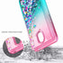NZND Case for Wiko Ride 2 (U520AS) with Tempered Glass Screen Protector, Glitter Liquid Floating Case