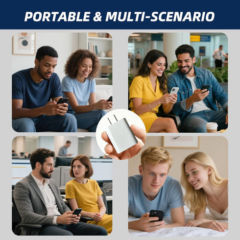 SinitoAula 30W 2pcs), USB-C Charger Block with Extra USB-A Port (White, Fast Charging Plug for Wall Outlet, Type C