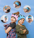 Kids Bluetooth Headphones Adjustable Headband, Wireless Sleep Headphones with Wired Playback for School and Travel
