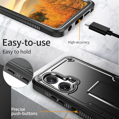 URBANITE for Moto G Stylus 5G (2024) Case, Military Grade Rugged Shockproof Protective Cover with Screen Protector