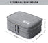mygreen Electronics Organizer, Electronic Accessories Double Layer Travel Cable Organizer Cord Storage Bag for Cables