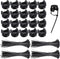 Molain Magnetic Zip Tie Mounts, 20Pcs Magnetic Clips with 100Pcs Magnetics Cable Ties,