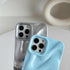 Caseative Water Ripple Pattern Phone Case for iPhone 12 Pro, Silver