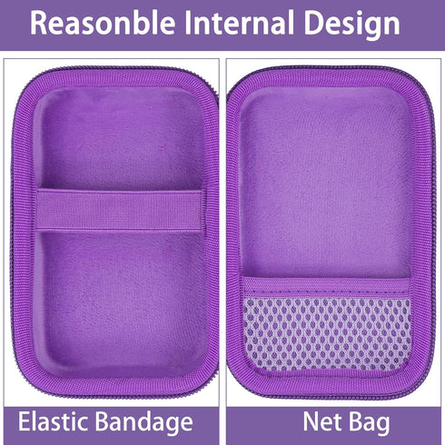 co2CREA Hard Carrying Case for JBL Go 4 Go3 Go 3 Eco, Waterproof Ultra Portable Bluetooth Speaker (Purple Case)
