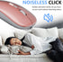 Slim Rechargeable Wireless Silent Mouse, 2.4G Wireless & Bluetooth Technology for Laptop/PC/Mac/iPad (Rose Gold)