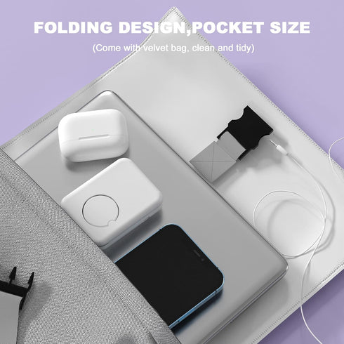 3 in 1 Wireless Charger, Foldable Magnetic Charging Station for Multiple Apple Devices, Compatible with iPhone