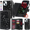 Varikke for iPhone 13 Wallet Case Detachable with Card Holder for Women Girls,