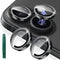 2X2 Pack Alloy Metal Camera Lens Protector Compatible for iPhone 16 Plus