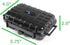 CASEMATIX Protective Travel Case Compatible with ZOLEO Satellite Communicator - Crushproof & Waterproof Case for