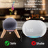 Real Wood Stand for Echo Dots (4th Gen, 5th Gen) - Wooden Mount with Metal Frame, Anti-Slip Silicone Pads