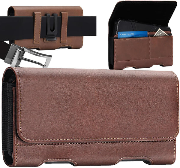 Mopaclle Phone Holster for iPhone SE (2020), iPhone 8 7 6 6s Leather Belt Case with Clip, Compatible with iPhone 12 Mini