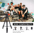 LINKCOOL 67 Inch Lightweight DSLR Tripod Camera Stand for Canon Nikon Sony, Detachable 3 Way Pan Head, Remote & Phone