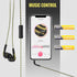 KICKER 46EB74 Wired Earbuds | Stereo Monitor Headphones with Noise-Isolating Ear Tips | In-Line Mic & Multi-Function