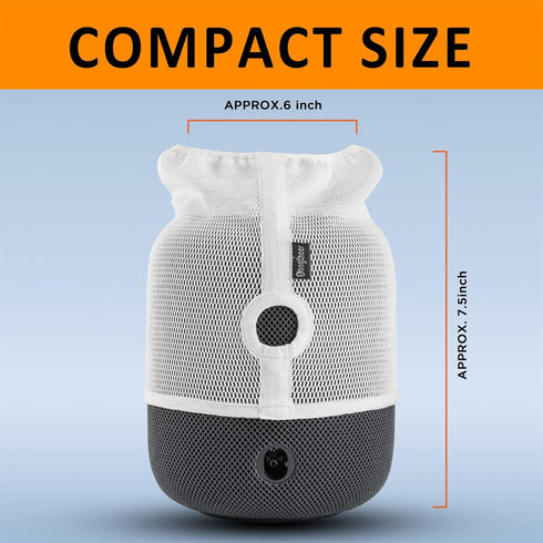 Speaker Dust Cover for Homepod 2nd Gen - Mesh Speaker Cloth Smart Cover with Charging Hole, High-Grade Nylon