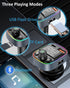 LIHAN AUX USB C Bluetooth Car Adapter, Wireless Handsfree Call, Plug for FM Transmitter Radio Receiver