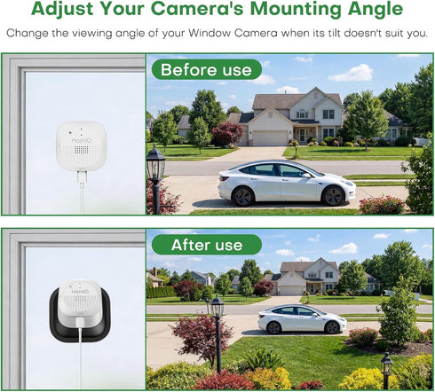 HomiQ Window Camera Mount for Glass, Suitable for Indoor and Outdoor Home Security
