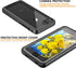 for iPhone SE 2022/SE 2020/iPhone 7/8 Waterproof Shockproof Case with Built-in Screen Protector Black/Clear