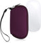kwmobile Neoprene Case for Apple Magic Mouse 1/2, Soft Pouch Carry Bag, Berry