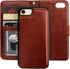 Bocasal for iPhone SE (2022)/SE (2020)/8/7 Wallet Case | Card Holder PU Leather Magnetic Detachable Flip Cover
