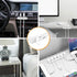 Cord Organizer Cable Management for Desk, 5 Packs White Clips and Self-Adhesive Holder