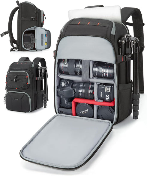 BAGSMART Camera Bag for Photographers, Professional Camera Bag Fits up to 15.6"
