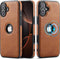 C Casus Casus Magnetic Leather Case for iPhone 17, MagSafe Compatible, Business Classic Style,