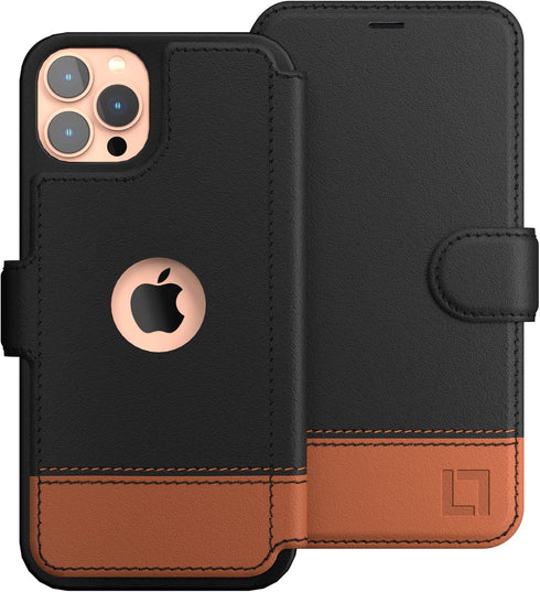 LUPA Legacy Compatible with iPhone 12 Wallet Case for Women & Men - Slim Durable Faux Leather Flip Cell Phone Case