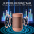 comiso Portable Bluetooth Speaker, Waterproof IP65, 5.3 Bluetooth, 360 HD Sound, TWS Stereo Pairing, Built-in Mic,
