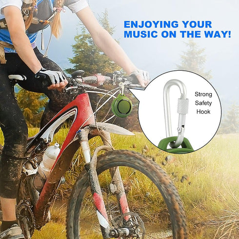 Kunodi Outdoor Waterproof Bluetooth Speaker, Wireless Portable Mini Travel Speaker with Subwoofer, Green