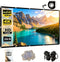 SOHIAVY 120 inch Projector Screen 16:9 Foldable Anti-Crease Portable Projector Movies Screens for