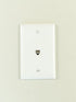 Legrand - OnQ 1 Port Single Gang Wall Plate, Ethernet Wall Plate, White, 10 Pack, High-Impact Plastic