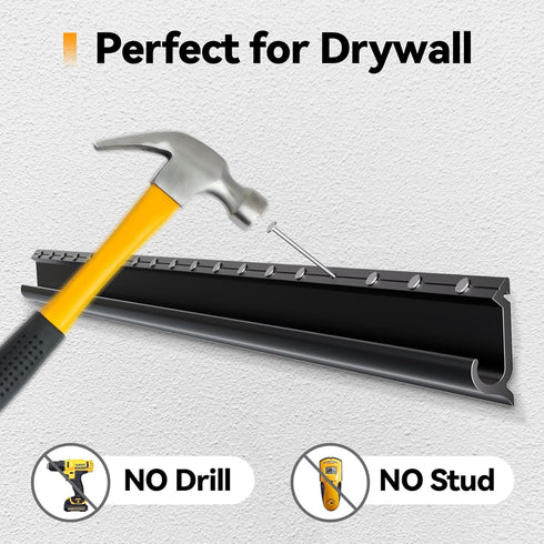 No Stud TV Wall Mount for 12-55 inch TVs, Holds up to 100 lbs, Easy Install, Studless Drywall Bracket