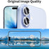 Hsefo 17, 9H Camera Lens Protector for iPhone Ultra-thin Tempered Glass, Diamond Bling Cute Girly Metal Individual