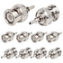 XRDS -RF BNC Crimp Connectors, 10PCS BNC Male Crimp Solder Attachment for RG316 RG174 Coax Cable