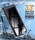 Temdan Waterproof Case for Samsung Galaxy Note 20 Ultra, Military-Grade Drop Protection, 6.9'', Black