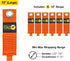 Heavy-Duty Wrap-It Storage Straps - 13-inch (6-Pack) Blaze Orange for Garage Organizer and Extension Cord