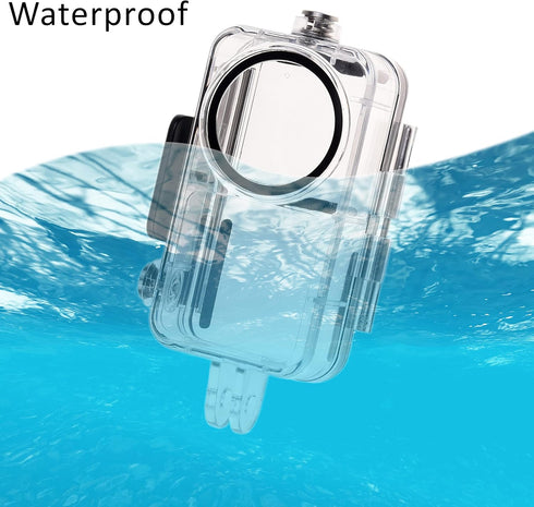 Camkix Waterproof Case for DJI Action 2 Power Combo, Protects Up to 147ft/45M Underwater, Clear Display Diving Case