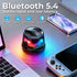 LENOLL Set Magnetic Mini Bluetooth Speaker with RGB Lights, Portable Wireless Stereo Speaker with Phone Holder, Small