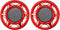 X AUTOHAUX 2pcs 8 Inch Car Metal Audio Speaker Grill Cover, Mesh Woofer Horn Guard Decorative Circle Grille Protector