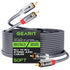 GearIT RCA Cable (50FT) 2RCA Male to 2RCA Male Stereo Audio Cables for Home Theater, HDTV, Speakers
