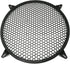 RLECS 12 Inch SubWoofer Plastic Mesh Cover with 4PCS Grill Clamps and Screws, Black Video Accessories